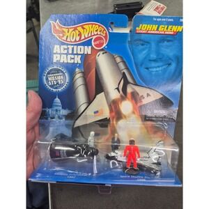 Hot Wheels John Glenn Action‎ Pack U.S. Space Flight 1962-98 Collectible Toy